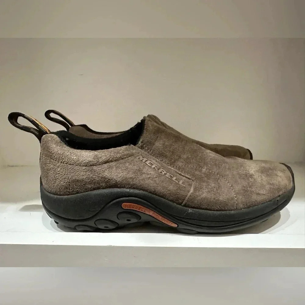 Merrell Women's 7.5 M Jungle Moc Waterproof Gunsmoke J52920 Shoes Suede Leather